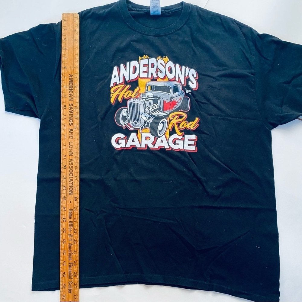 Gildan Anderson Hot Rod Garage Graphic Tee Car Muscle Car Shirt - Picture 9 of 11